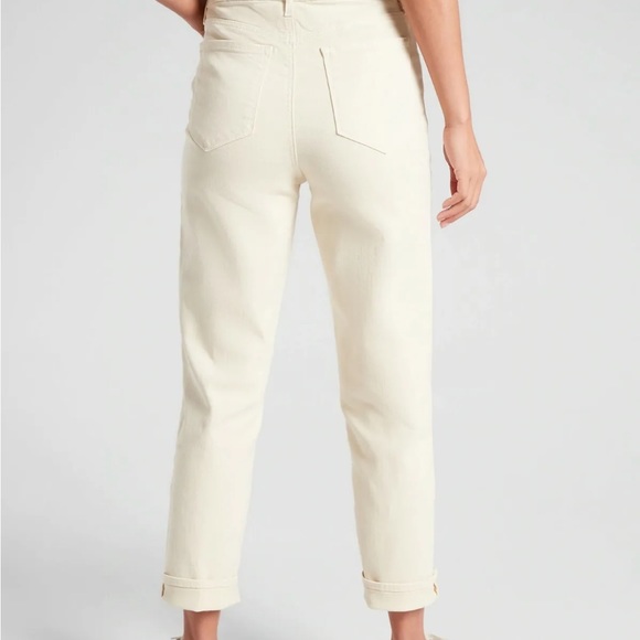 Athlete Flex Straight Leg Ankle Jean in Bone Cream Jeans - Size 6 - Picture 2 of 14